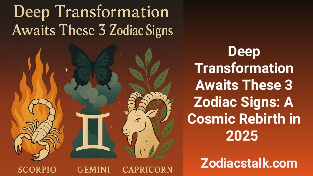 Deep Transformation Awaits These 3 Zodiac Signs: A Cosmic Rebirth in 2025