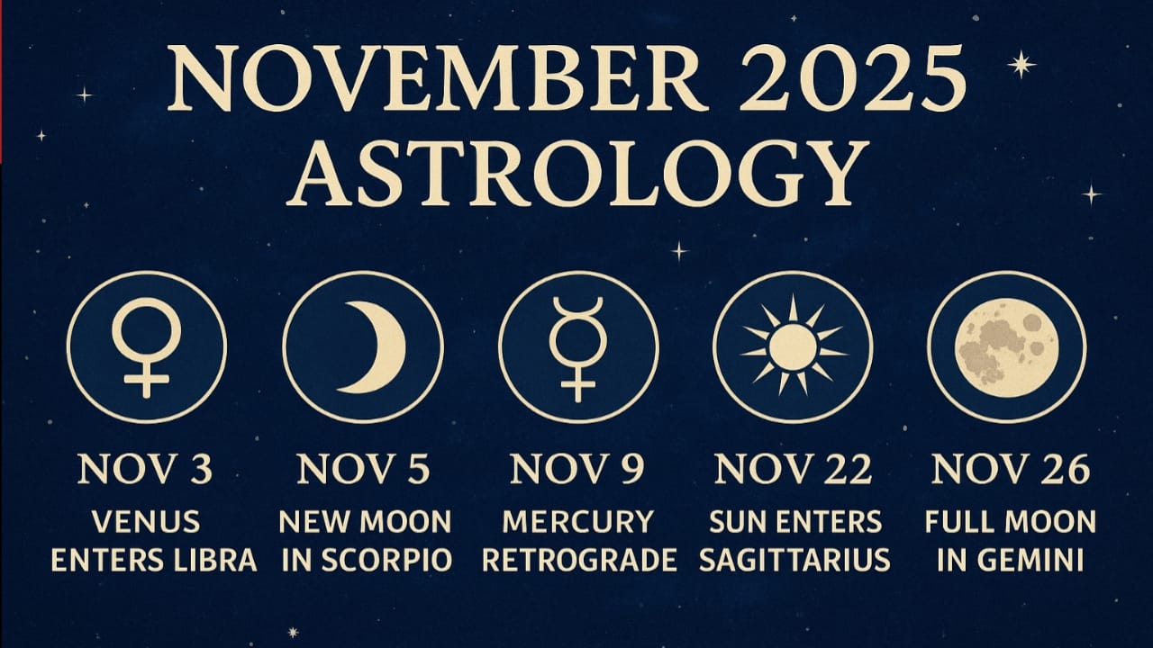 Astrological : 5 Key Dates in November to Guide Your Choices in Love, Work, and Money